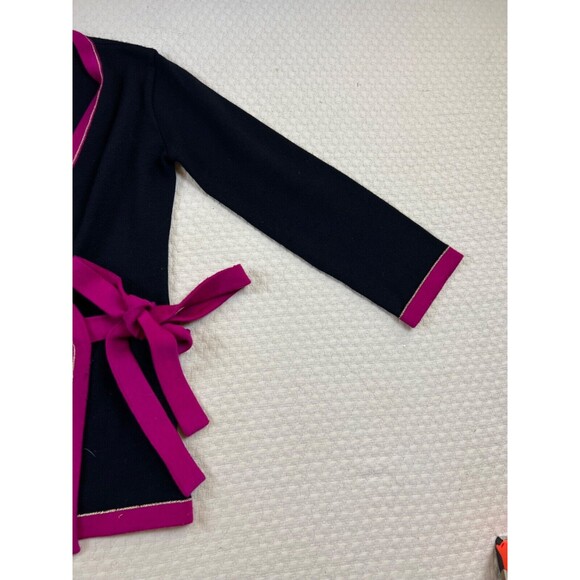 Vintage Saint Laurent Rive Gauche Wrap Cardigan Wool 1970s | Size Medium - Picture 3 of 13